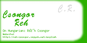 csongor reh business card